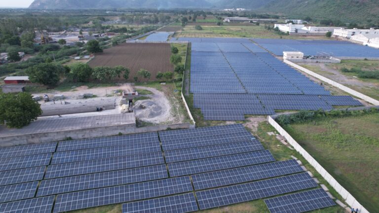 Sunworks Ground mount Solar EPC Project - Vishwa Teja Spinning Mills